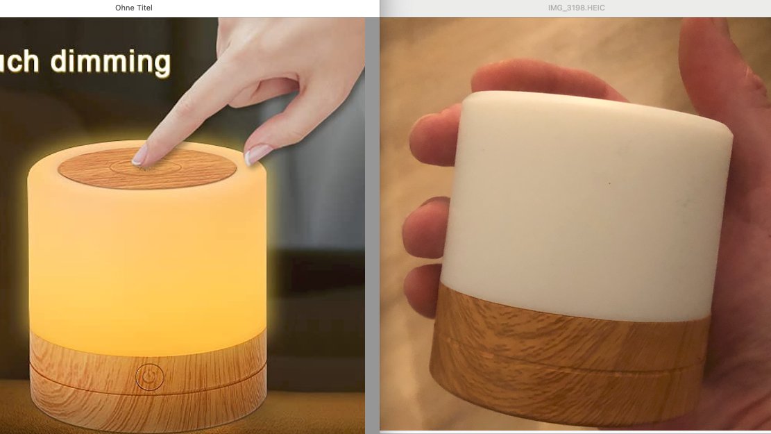 hab mir auf amazon ne lampe gekauft und jetzt fällt mir auf:  ich hab voll die riesige hand😳???