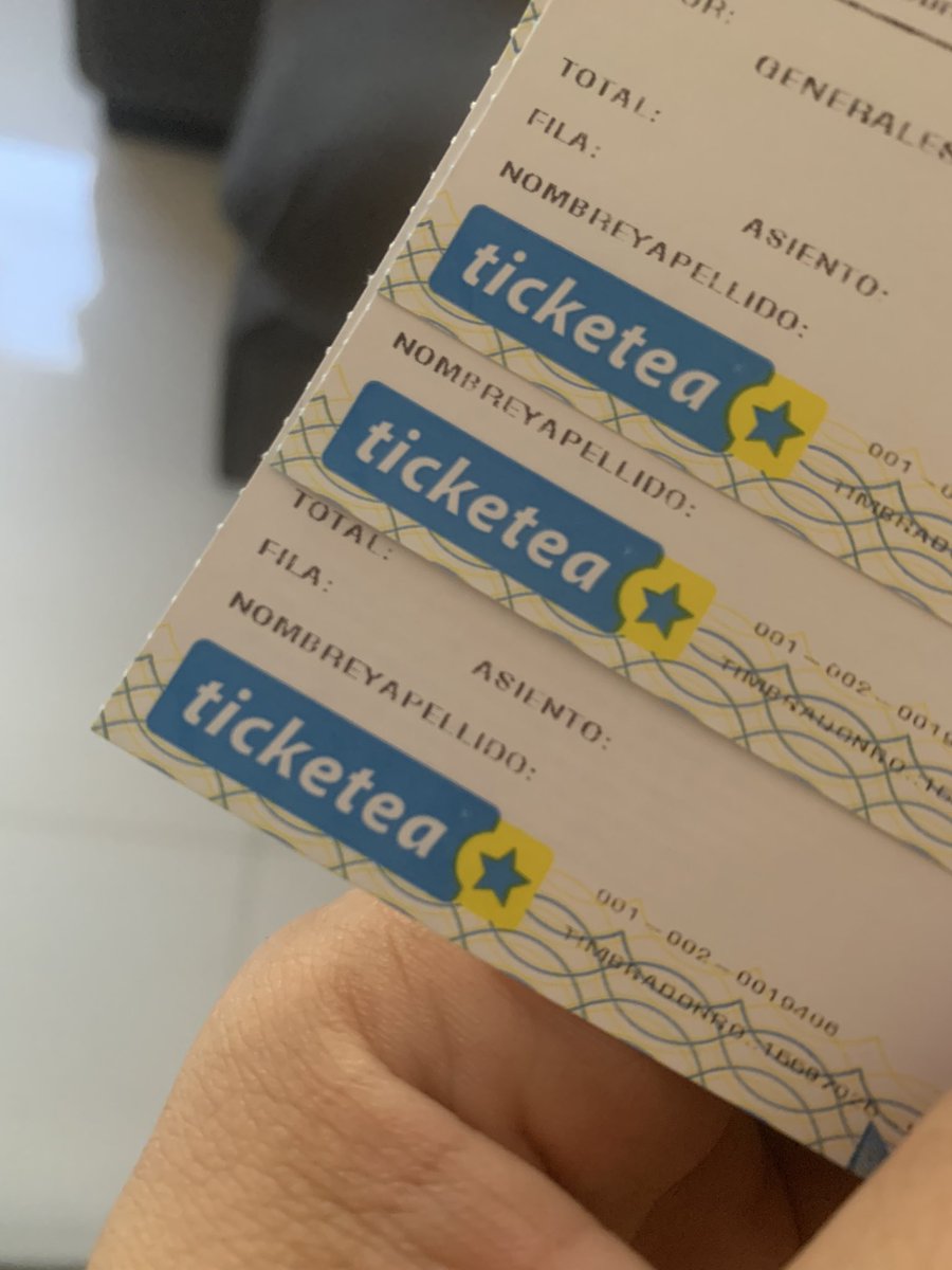 polodu88's tweet photo. #CosquinRock  vendo 3 entradas a  Generales 150.000 Gs. C/U https://t.co/b2gqX1jqq8