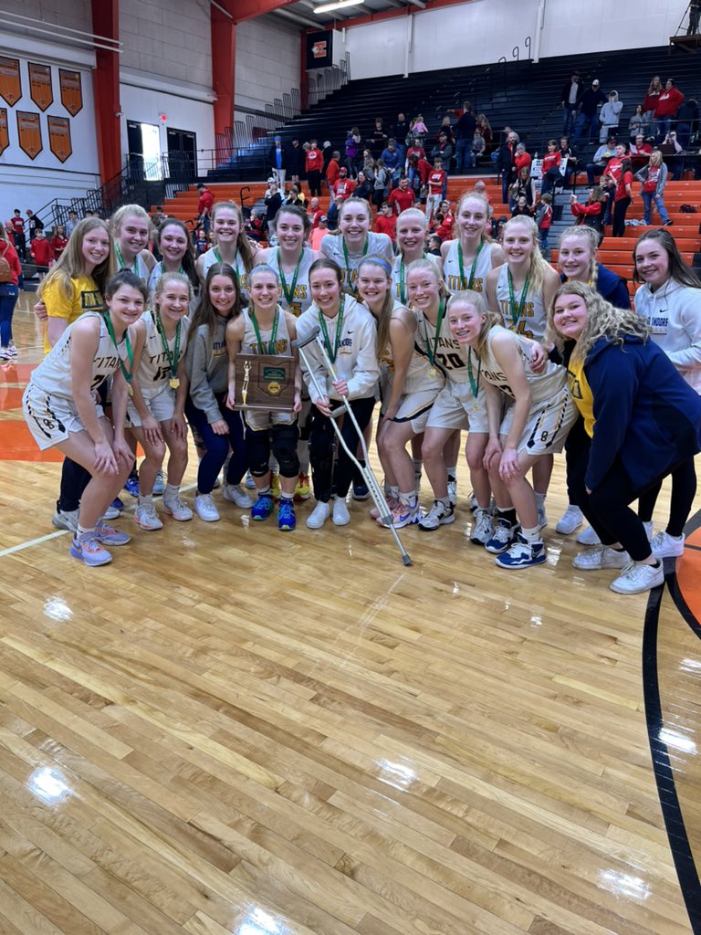 OGLadyTitans's tweet photo. The OG Lady Titans are your Distric Champs! 
The claimed the title with a 48-34 win over Delphos Jefferson. 

Congrats Titans. 💪🏼⚡️ https://t.co/vhkzI4TPzq