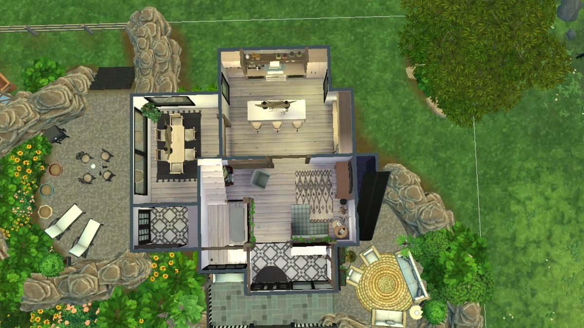 SimsByKirby's tweet photo. Just a cute little renovated farm house for the #sbshell700 challenge 
Gallery ID: SimsByKirby
#TheSims4 #ShowUsYourBuilds https://t.co/6mR3NO0Uiq