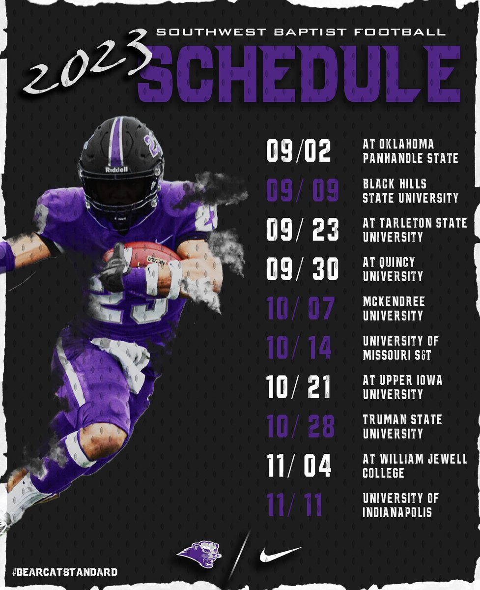 2023 SCHEDULE RELEASE!!! Mark your calendars and be ready to pack Plaster Stadium this fall. #BearcatStandard #RollCats