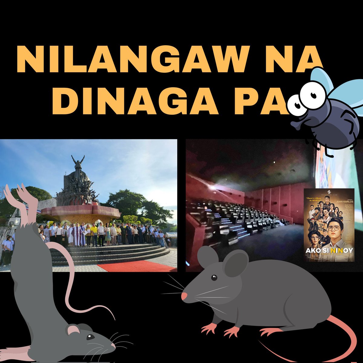 tropangkaloyPH's tweet photo. So ito na nga, hindi lang nilangaw dinaga pa.
#EDSAnoMORE
#EDSAisDEAD https://t.co/2HREHpnGtx