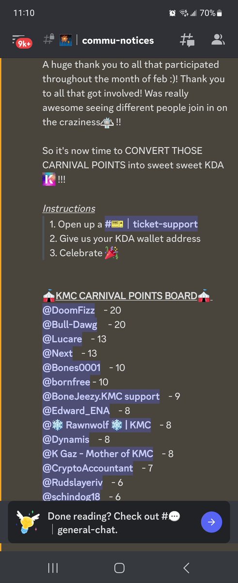 MauiMiners's tweet photo. I just LOVE @KDAMiningClub -- the carnival Discord event just ended and I won 8 KDA just having fun with friends!!
Congratulations to everyone who won!!
π
#KDAMiningClub https://t.co/wOcN0NWEIX