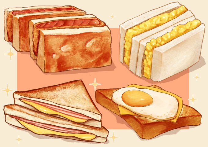 「玉子 サンドイッチ」のTwitter画像/イラスト(新着)