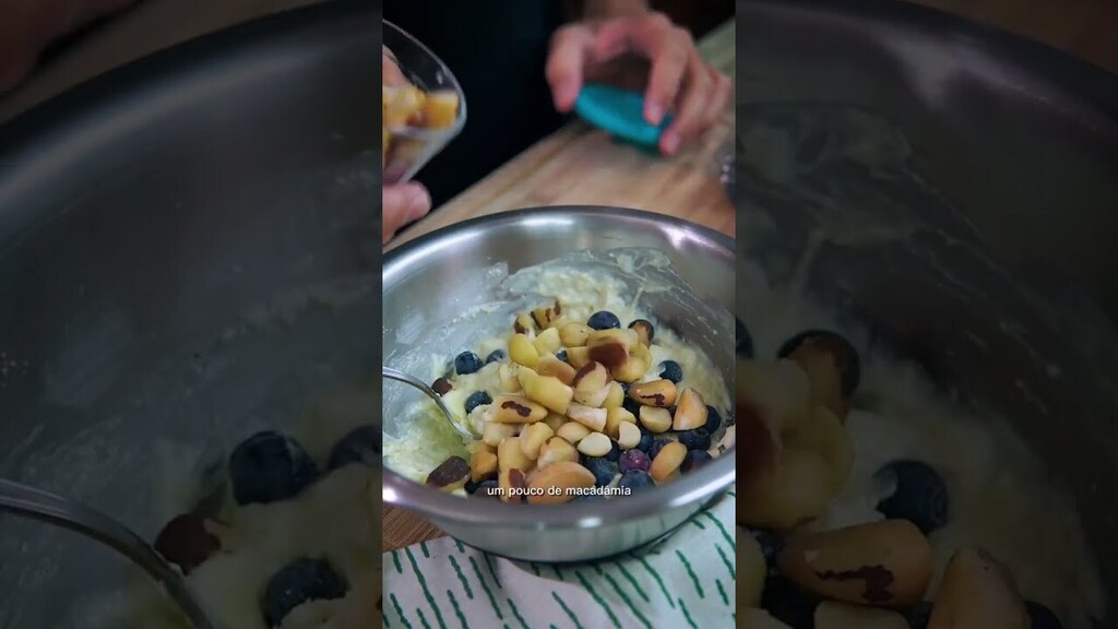 cookfork's tweet photo. Mais uma receita no ar! Panquequinha de iogurte com blueberry e mix de nuts. Delícia, hein! Veja: https://t.co/gAb5K721WU