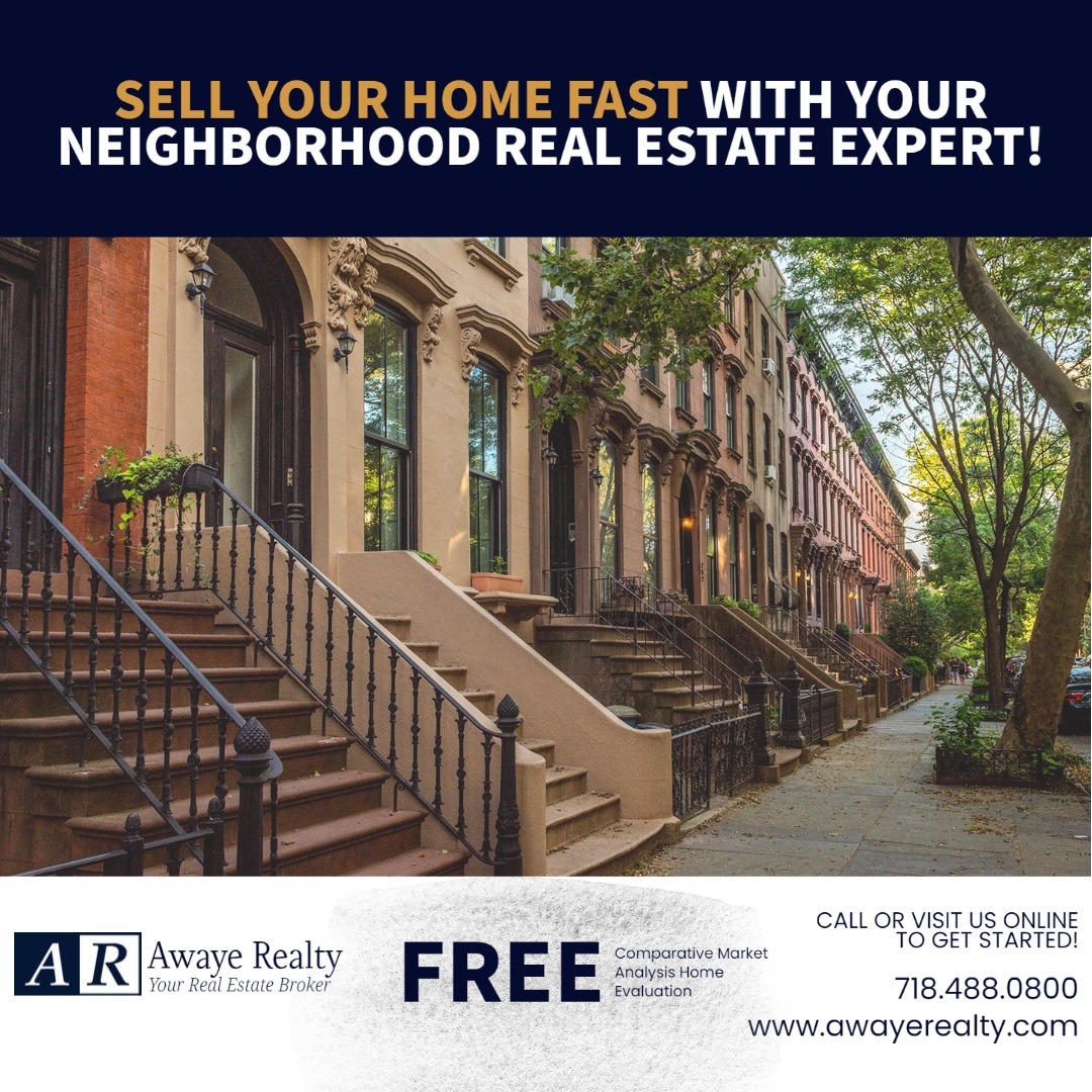 Sell your home fast with Awaye Realty...Call us today to get more information 718.488.0800.
#carrollgardens #cobblehill #boerumhill #brooklynheights #prospectheights #parkslope #bayridge #listyourhome #sell #brooklyn #realestateexperts #realtors #realestate #lookingtosell