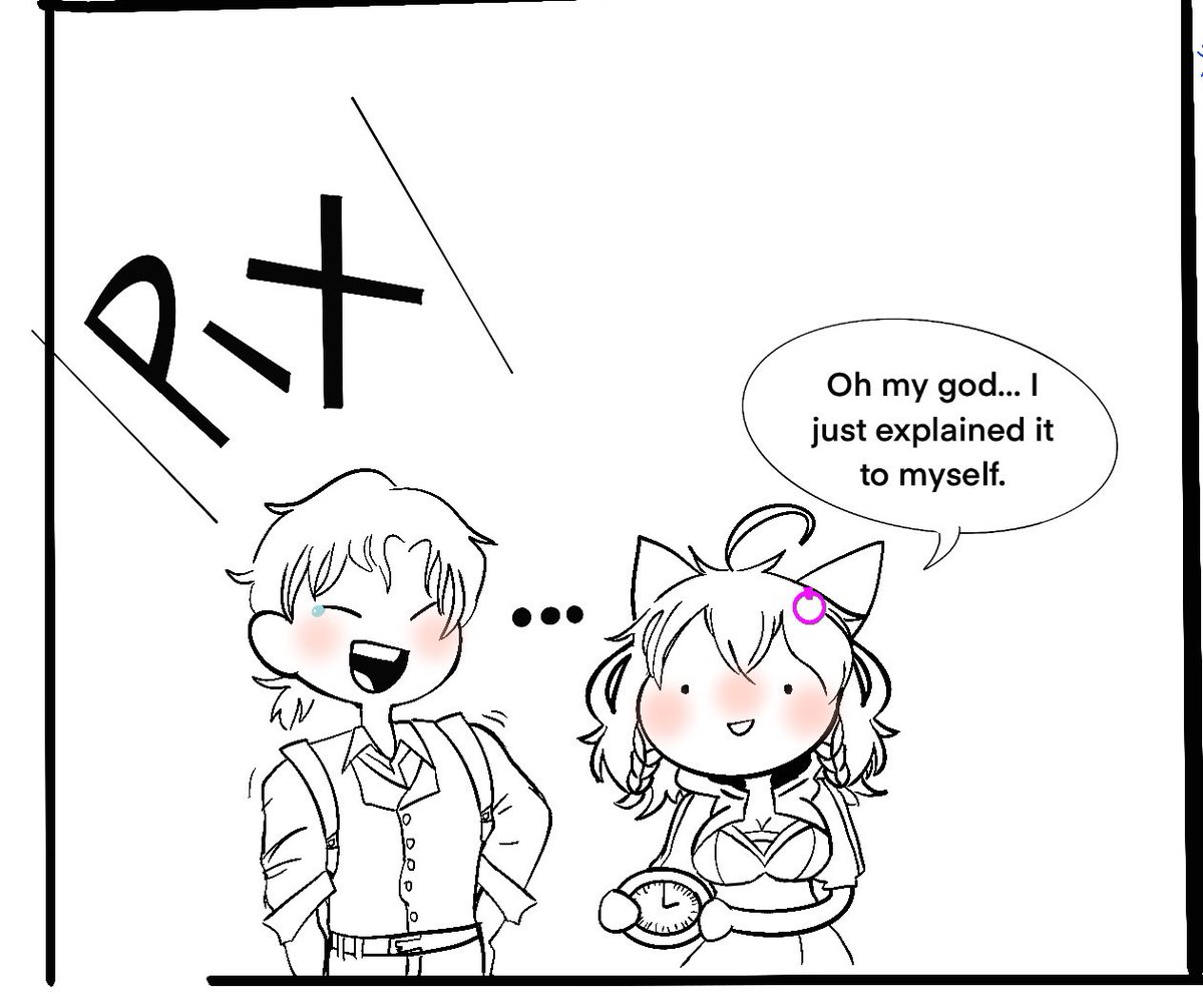 ac_azari's tweet photo. Funny comic time! From a real time twitch stream from PixcatOS! God I love her adorable self and her cute funny moments.

She was playing Silent Hill! Definitely catch her when she plays, it’s a blast!
#Pixillust #detectivedrip https://t.co/xkCKkXtML2
