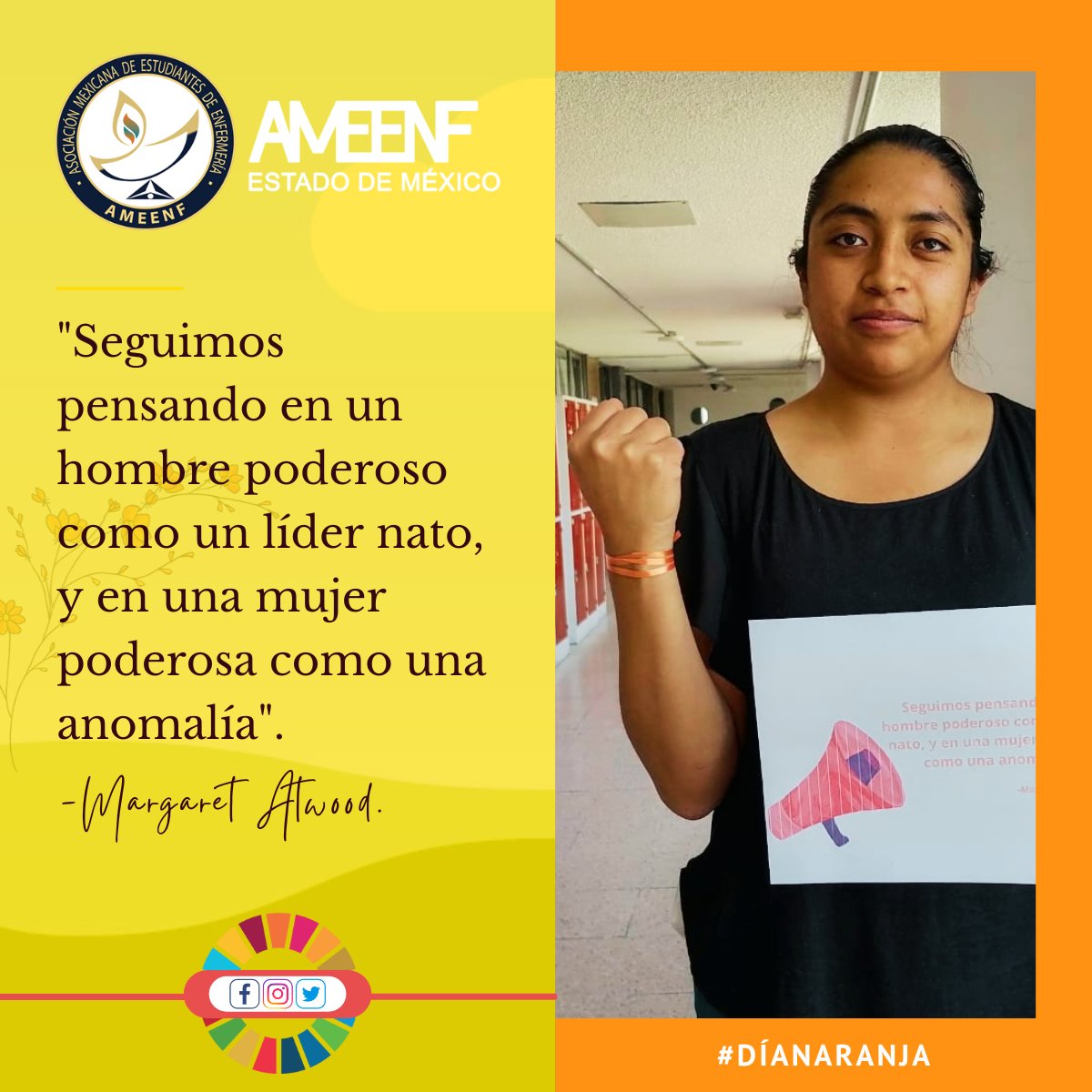 AMEENFEdoMexico's tweet photo. β¨π§‘ El #DΓaNaranjaπ§‘β¨ Busca movilizar a la opiniΓ³n pΓΊblica y gobiernos para emprender acciones concretas con el fin de promover y fomentar la cultura de no violencia.
π§‘ El color representa el futuro brillante y optimista libre de violencia contra las mujeres y niΓ±as.
#OECyP https://t.co/9vyyvjkhZy