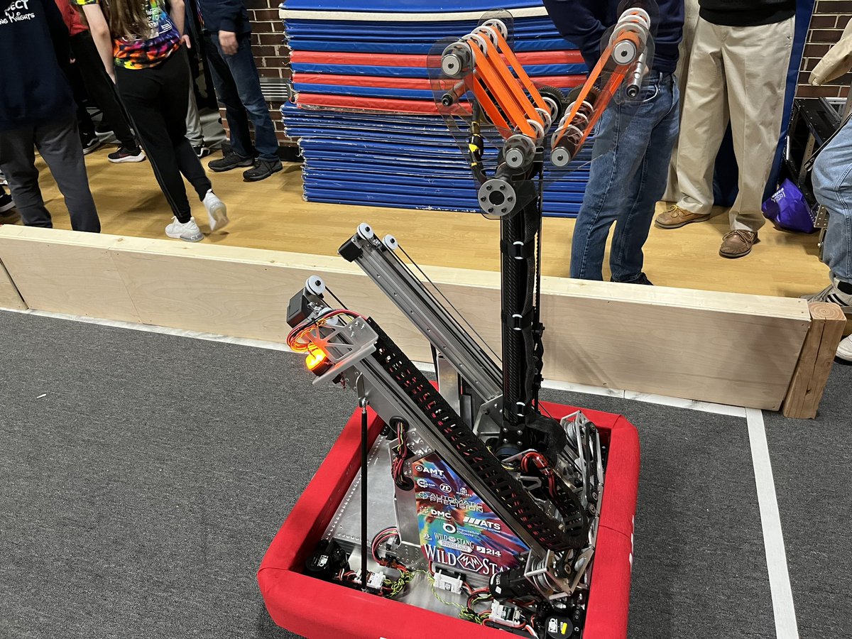 FrankMirandola's tweet photo. Project-based learning at its finest! The problem solving, engineering, and teamwork exhibited by @111wildstang & @112plusone is real world learning for the next generation of leaders. #EveryKnight @District214 https://t.co/NDCN5UXLxh