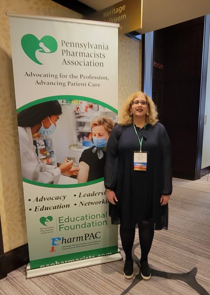 DrSeemaKazmi's tweet photo. It was great talking with #pharmacy students about careers in #pharmaceutical #industry and #managed care at the @PAPharmacists #Conference in #Lancaster! #PPAConference @wilkespharm @JeffersonUniv @DuquesnePharm @saintjosephs @pittpharmacy https://t.co/kLjUadgDyy
