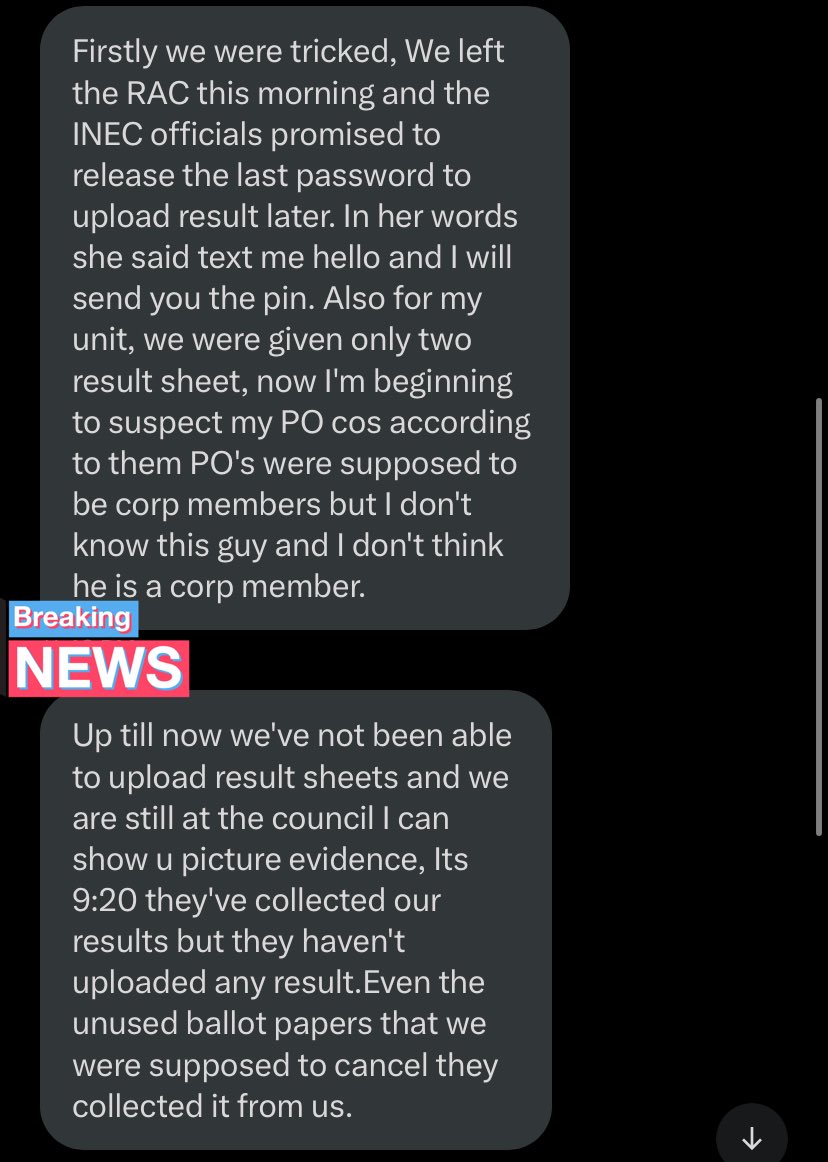 SavvyRinu's tweet photo. Wike is up to no good in Rivers State. Rivers people, your mandate is being stolen.

 #WatchSR #NigeriaDecides2023 #SOSREX https://t.co/tRXcm8Psic