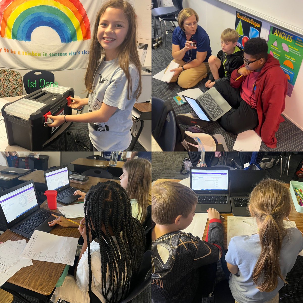 Escape success with <a href="/CurleyNancy/">Nancy Curley</a> My Ss we’re 💯 engaged! #OneNote #fractions #Office365