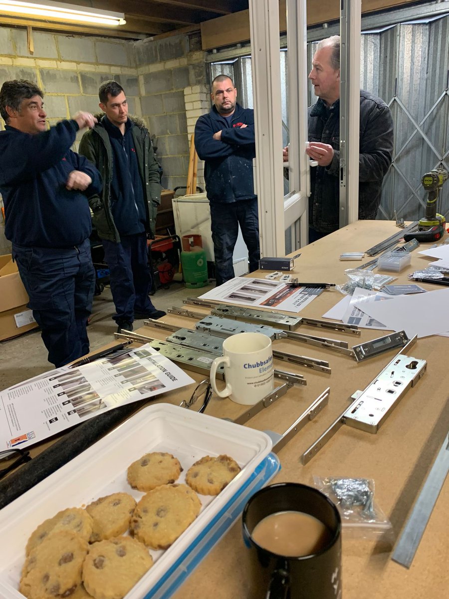 adaptalock1's tweet photo. The operatives from Purdy Contracts , getting hands on over two afternoons with the Adaptalock Universal Multipoint lock.

The latest maintenance contractor to take advantage of all the efficiencies and security benefits of this First Fix solution! https://t.co/ODkpHSUken