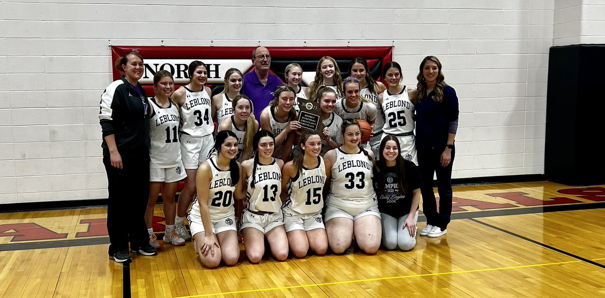 .<a href="/LadyLeblond/">Bishop LeBlond Lady Eagles</a> are Class 2
District 16 champions. 

The Golden Eagles wins 48-33. 

LeBlond will play Polo next week.