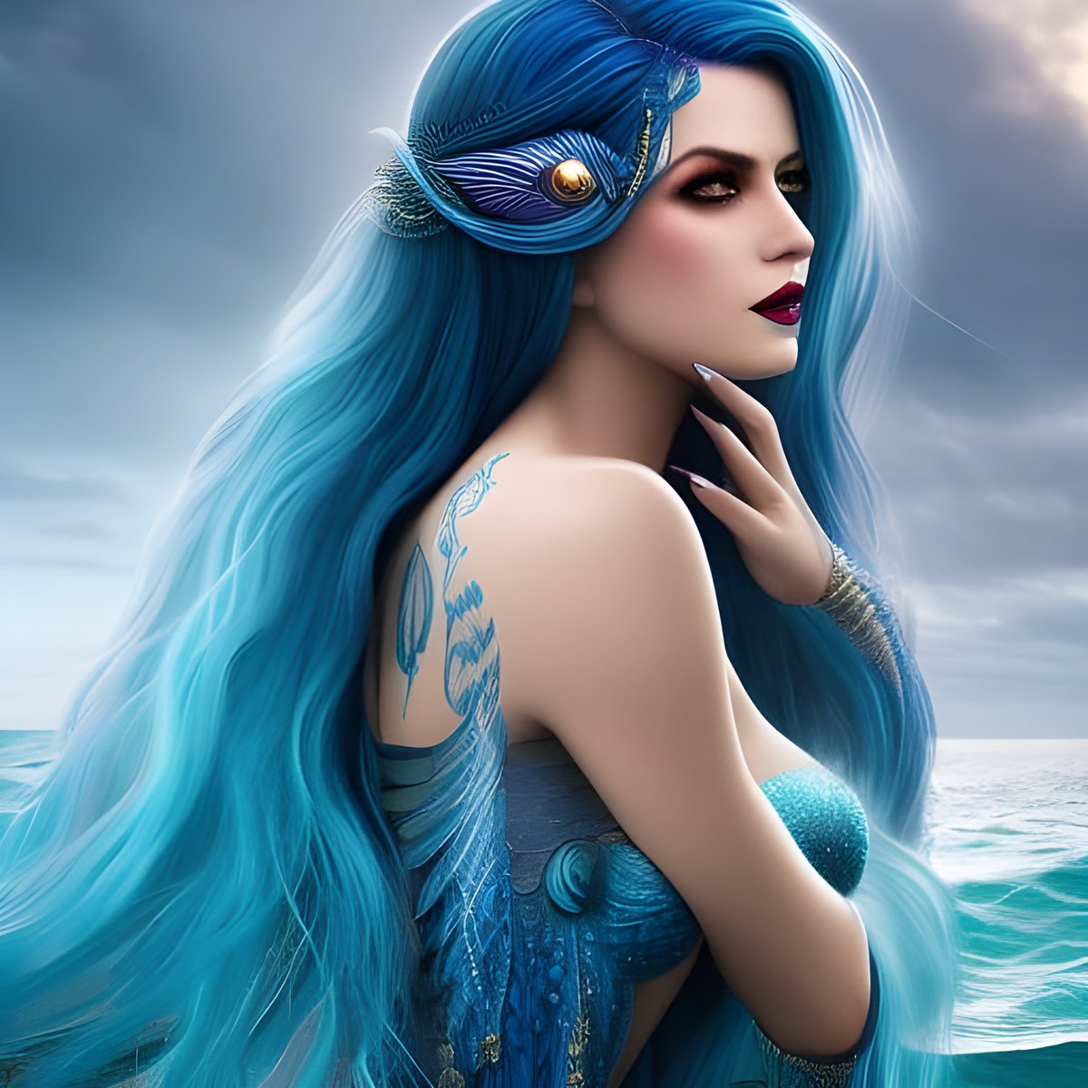 RealCryptoJeff's tweet photo. "Brie Mermaid of the South - made with @NightCafeStudio 

https://t.co/nKaLwzHZkJ

#aiart #nightcafe #digitalart https://t.co/oDQhOZ6uOT