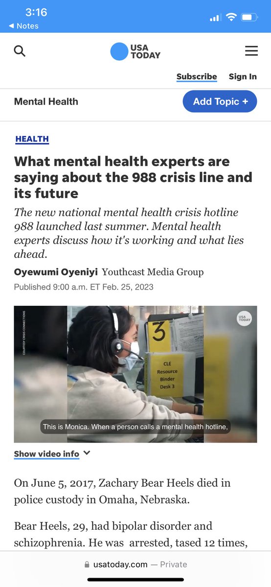 Before 988’s launch in July 2022, mental health resources were more difficult to access. Chief medical officers, CEOs and others interviewed by YMG student Oyewumi Oyeniyi elaborate on how 988 could have been helpful in the past.

Read more here: usatoday.com/story/news/hea…