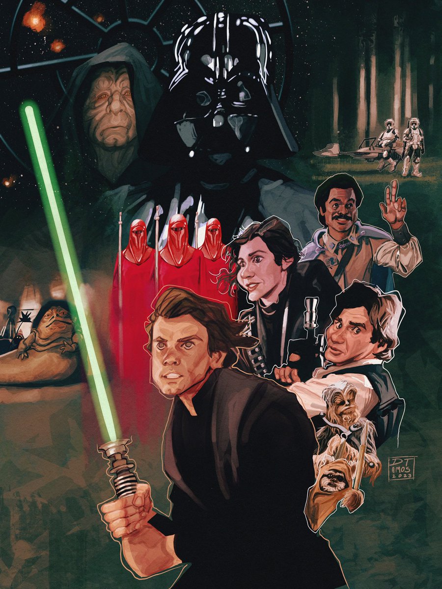 devonneamos's tweet photo. Return of the Jedi.  Painted in @Procreate  #artwork #starwars https://t.co/pdiYcM48I0