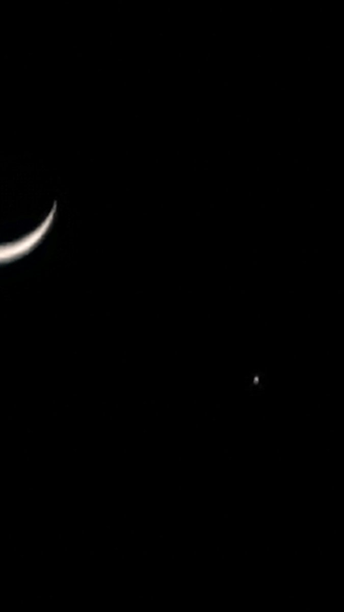 Fotos de la alineacion de la luna jupiter y venus del día 22/02/2023 #GalaxyNote20 #moon #Skymap