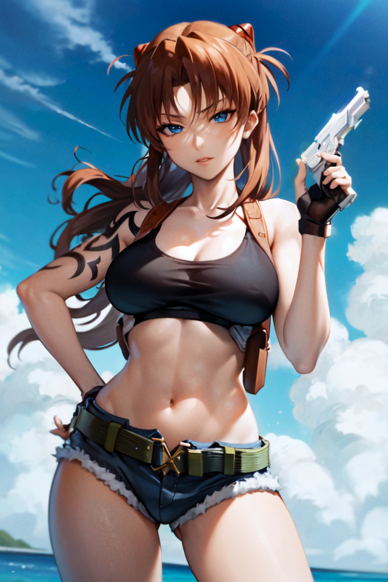 MagAI_System's tweet image. Asuka as Revy #AI #AIart #ブラックラグーン #BLACKLAGOON #エヴァンゲリオン #Evangelion #レヴィ #Revy #惣流・アスカ・ラングレー #Asuka pixiv.net/artworks/10571…