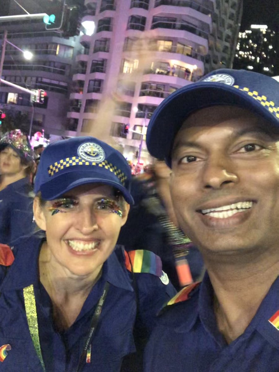 KumarJha66's tweet photo. It was an honour representing #MarineRescue at the Mardi Gras yesterday. Equality is the only way forward! They have my vote. 

Ita is my mate now. Just kidding. 

I’m still buzzing from it. That was my first time marching. 🌈 🎉 

#mardigras #sydney #auspol #ABC #australia https://t.co/QvZwxkECqX