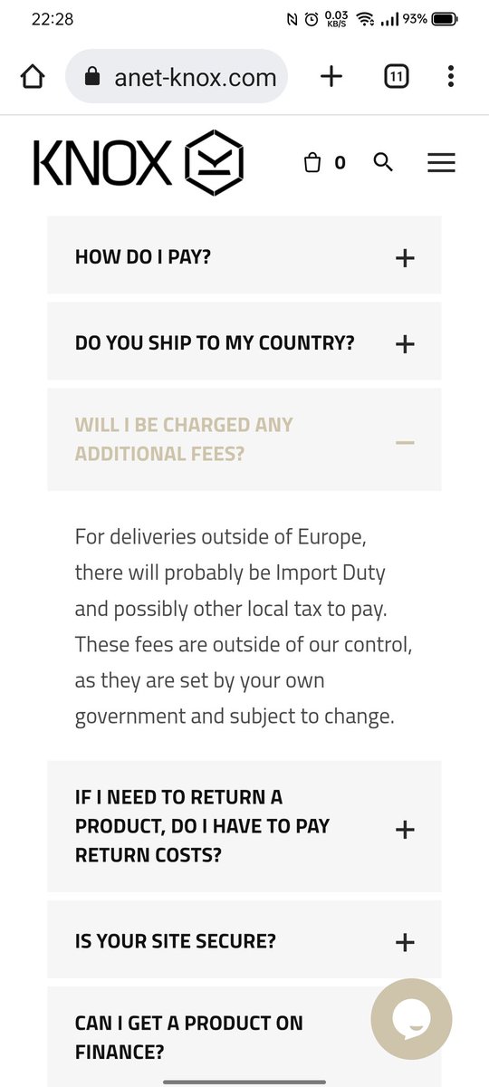 bjgrande's tweet image. #knoxarmour This was not specified at your website for EU sendings.
I find this unacceptable, it's an additional 1/3 of the cost of the jacket (net 211.- eur).
I would like to know if Knox is assuming this,...
Otherwise, this will be my first and last buying from your brand...