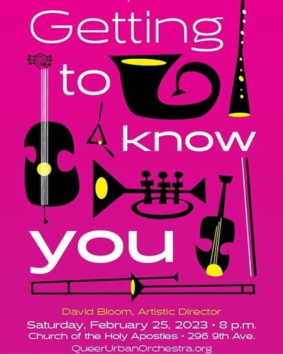 Queer Urban Orchestra Concert tonight! 8pm. The show will go on! Dvorak's 8th Symphony will grab your heart and pull you in. A very eclectic program for a cold night in NYC. Warm up with some music. <a href="/queerurbanorch/">queerurbanorchestra</a> #classicalmusic