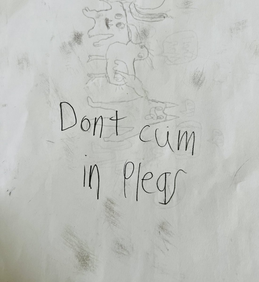 sarcschoolpsych's tweet photo. My nephew wrote this on the back of his drawing and I’m dying. 😆 https://t.co/dBo1jgj3Wn