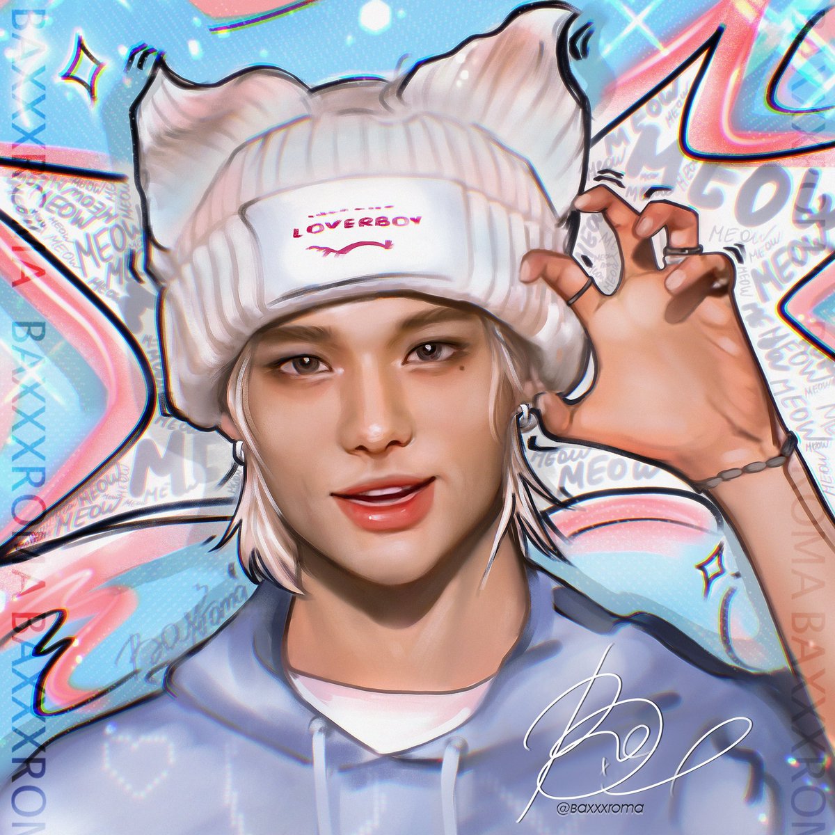 . meow meow

мявк
я не очень  довольна этим артом, но пусть будет тут 🙃

<a href="/Stray_Kids/">Stray Kids</a> 
#straykids #Straykidsfanart 
#skzfanart #hyunjin