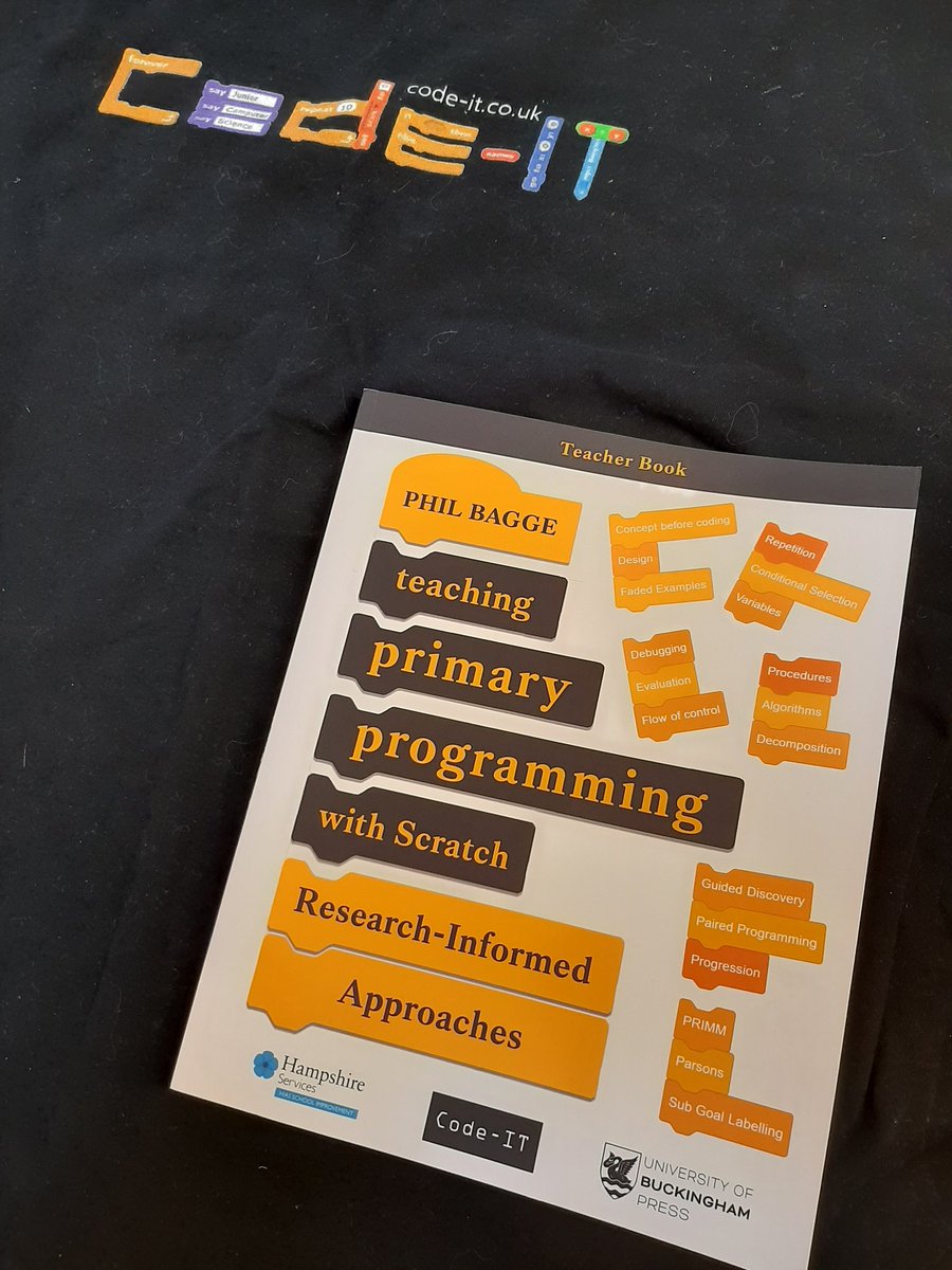 Patymogio's tweet image. Today,  @Baggiepr introduce us to his book👇 to teach coding in primary using @scratch and #PRIMM concepts amongst others.
#ilovecomputing
TY Phil for your session on how to make computing memorable, I found your session very useful!