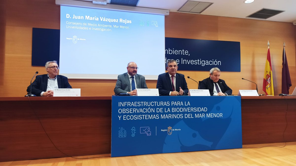 LifeWatchSpain's tweet photo. Acuerdo con @regiondemurcia para poner a su servicio la infraestructura de @LifeWatchERIC en la observación y monitorización del ecosistema del Mar Menor, bajo el marco del Nodo JRU https://t.co/0Dece4xORZ - Node https://t.co/0Dece4xORZ Ver: https://t.co/WdpfwzY2xD cc @JMVRUM https://t.co/sLpaBBHIf5