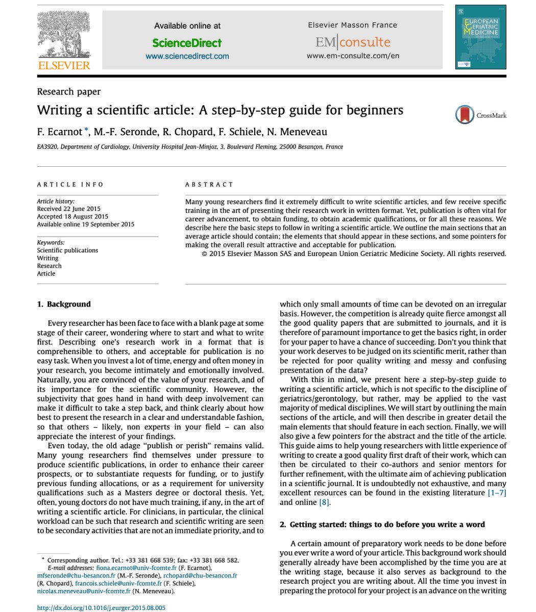 drkeithsiau's tweet photo. How to write a paper - a step by step guide 💡#4KMedEd

https://t.co/M3Im5CPFjK https://t.co/r7HQPhrY1s