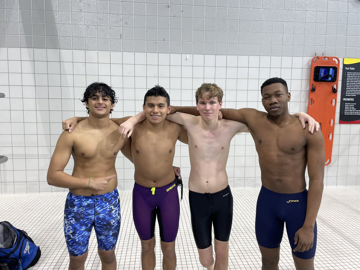 pb_swimdive's tweet photo. PB 200 Free Relay took 7th in their heat, getting their best time of the season!! @pbhs_sports https://t.co/1QTDcaxFcO