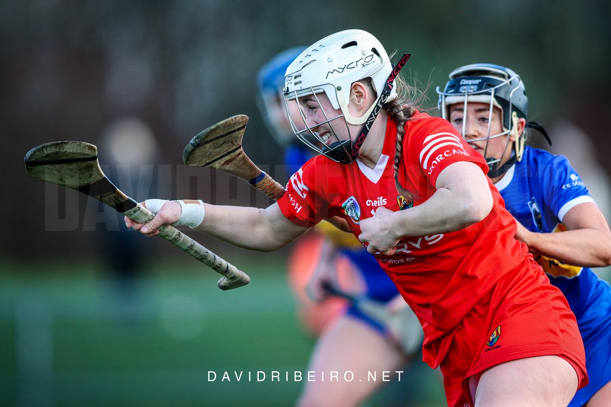 Lauren Homan of Cork getting struck in the arm while protecting the sliotar at today's Very Camogie League versus Tipperary in Castle Road.

It finished: <a href="/CorkCamogie/">OfficialCorkCamogie</a> (4-20) - <a href="/camogietipp/">Tipperary Camogie</a> (0-02). More pictures from the match later tonight.