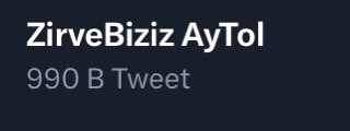 ya twitleri silmeyin düşüyoruz 

ZirveBiziz AyTol