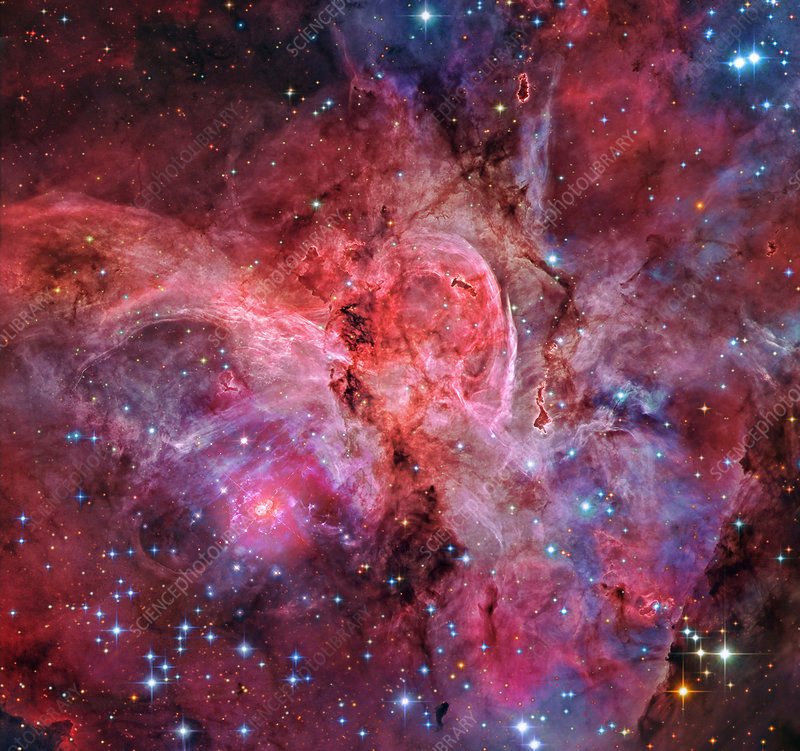 The Eta Carinae
(η-Carinae), an extremely bright &amp; massive hyperstar &amp; LBV binary, amidst the Carina nebula. The nebula is a source of the spectacular "Light Echo" phenomenon. Read about them in my book "The Journey of Light".
#astro #astrophysics
(Image courtesy: Hubble &amp; ESO.)