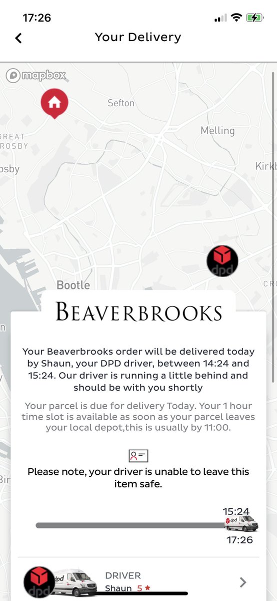 TheRealMrsO1's tweet photo. @DPDgroup_news wow DPD, customer service has completely gone out the window today!! Think it’s safe to say Shaun isn’t delivering my parcel 2 hours past the delivery window is he?! 👀🤦🏽‍♀️ #shaunsinthepub #wheresmyparcel https://t.co/S7O1y1W8P8