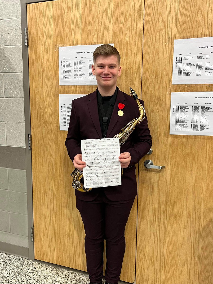 Congratulations to Cody Sanders, Ethan Wilmeth, Adam Wilmeth, and Robbie Hickman for receiving an Excellent rating of 2 at Lorain County Solo & Ensemble Contest!! #onceaRaider