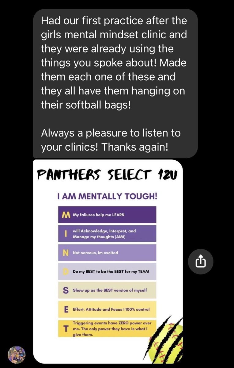 OTFperformance's tweet photo. Love to see my content put into practice. Great job by LH Panthers Select Team to keep this present and alive during the season.
#mentalperformance
#valueoverperfection
#OwnYourFailure https://t.co/3957cQGbFA