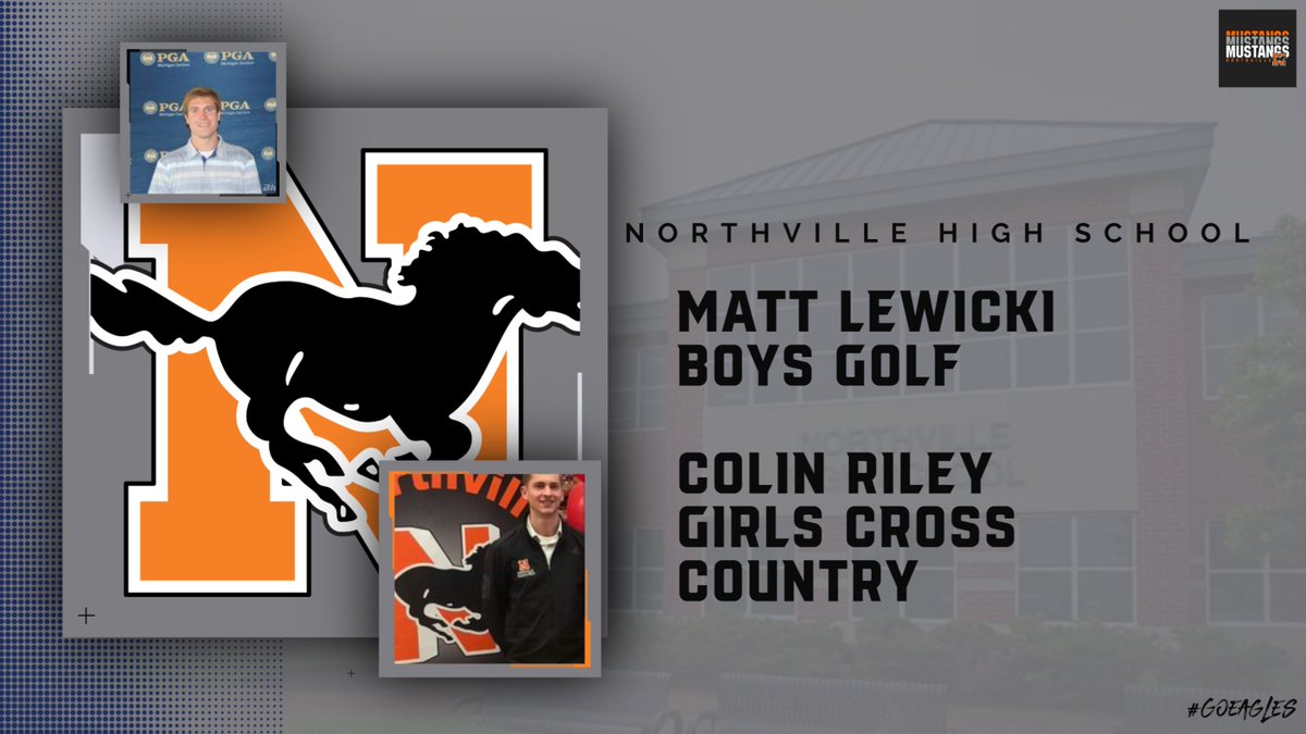 We welcome two Northville Alumni to lead the boys golf and girls cross country programs.  #OnceAMustangAlwaysAMustang