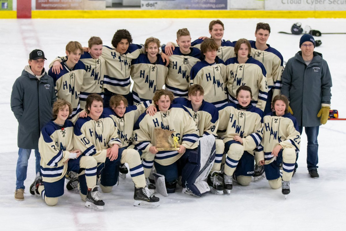 Congrats <a href="/HAHA_Hockey/">Hermantown Hockey</a> BNB1 District 11 Champs! A great group of young men, and some darn good hockey players too!

#unitedpursuit