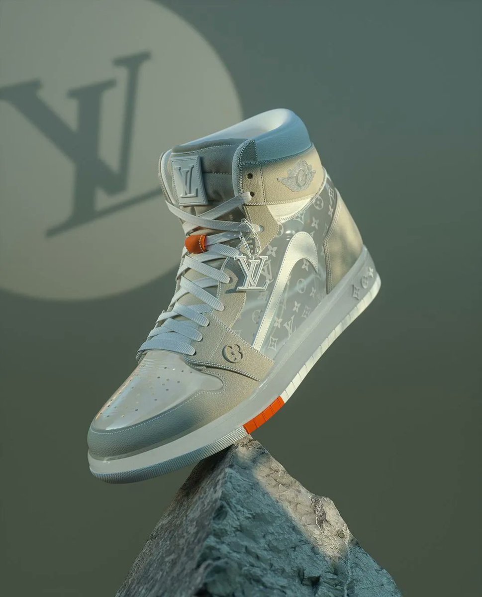 👁️ Sneaker Visionz 👁️ on X: Louis Vuitton x Air Jordan 1 High Concept  🌬️🥶  / X