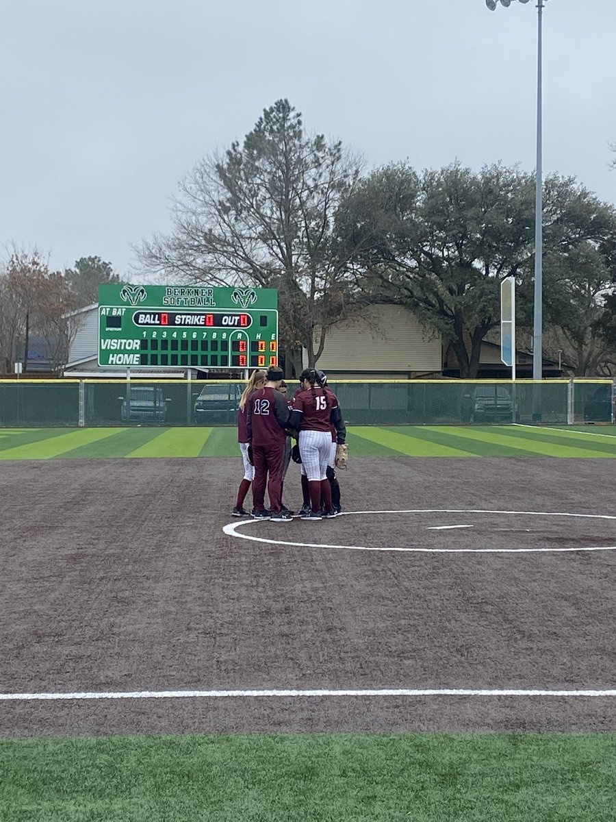 We’re back for a doubleheader today at Berkner High School.

Game 1 is underway, game 2 to follow. 🐾🥎