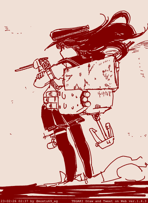 暁改二 #tegaki_dt 