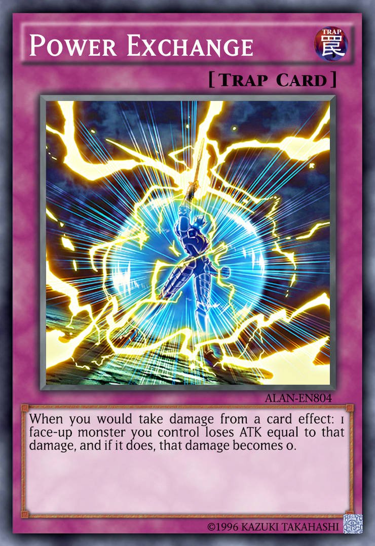 every YuGiOh! card on Twitter "Power Exchange"