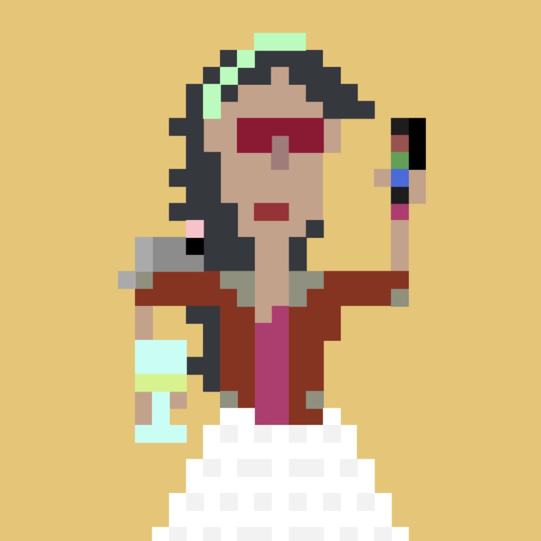 krisbeenft's tweet image. What a nice project from @CryptoWiener_ on Artblocks, which brings the crowd to the party. 🥳 These are unique citizens of algorithmic art in 32x32 pixels. Each character tells its own story of a wild and unstoppable event in history that we are all part of.