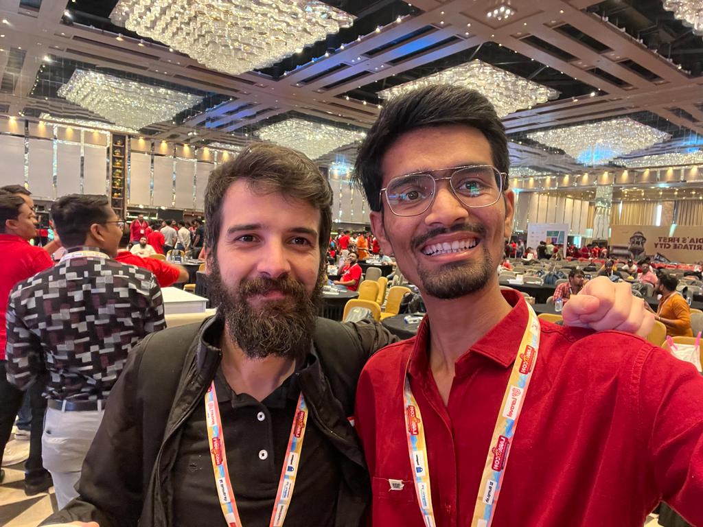 PARTHMANIAR7's tweet image. Finally laracon day 1 spent well and ending with lots of fun and amazing sessions. 🥳
You guys are to amazing 🙂🤠
@xiCO2k
@enunomaduro
@marcelpociot
@_joedixon
@KrishaWeb
@LaraconIN
#laravelcommunity
#LaraconIN
#Laravel