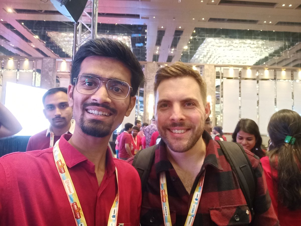 PARTHMANIAR7's tweet image. Finally laracon day 1 spent well and ending with lots of fun and amazing sessions. 🥳
You guys are to amazing 🙂🤠
@xiCO2k
@enunomaduro
@marcelpociot
@_joedixon
@KrishaWeb
@LaraconIN
#laravelcommunity
#LaraconIN
#Laravel