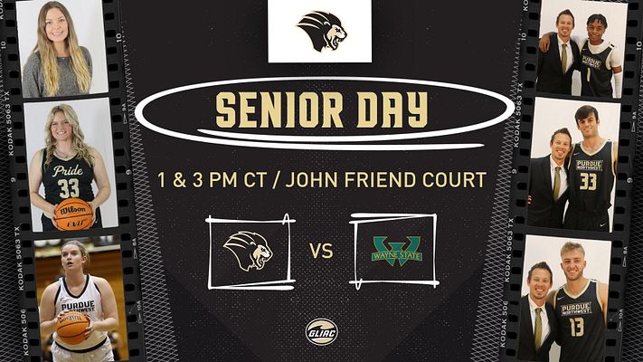 🚨SENIOR DAY🚨
🏀 <a href="/PNWWBB/">Purdue Northwest WBB</a> &amp; <a href="/PNWBasketball/">Purdue Northwest Men’s Basketball</a> 🏀
🆚: Wayne State
⏰: 1 &amp; 3 PM CT
📍: Hammond, Ind.
🏟: John Friend Court
📊: bit.ly/41oi3ns
📺: bit.ly/41lMEC1
#RoarPride 🦁