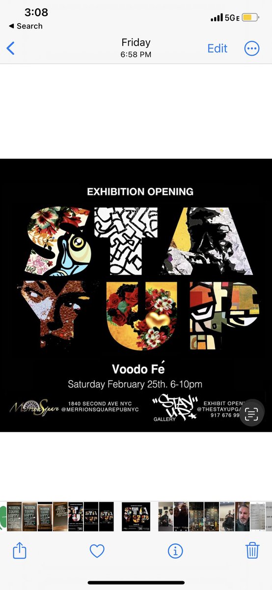 ItsyourboyMurph's tweet photo. @stay_gallery join us tonight @merrionsquare @VoodoFe 6-10 PM Exhibit Opening. https://t.co/SlNP0nYvFh