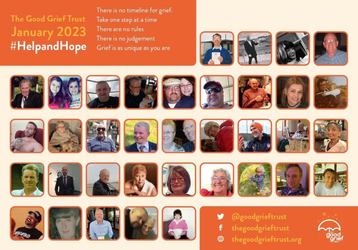 ‘Broke my heart seeing my aunt picture on here, but thank you for keeping her memory alive’ This is one of the lovely comments we receive about our Monthly Montages: pls email Amelia with a photo if you would like it included in our February image. Hello@thegoodgrieftrust.org 🧡